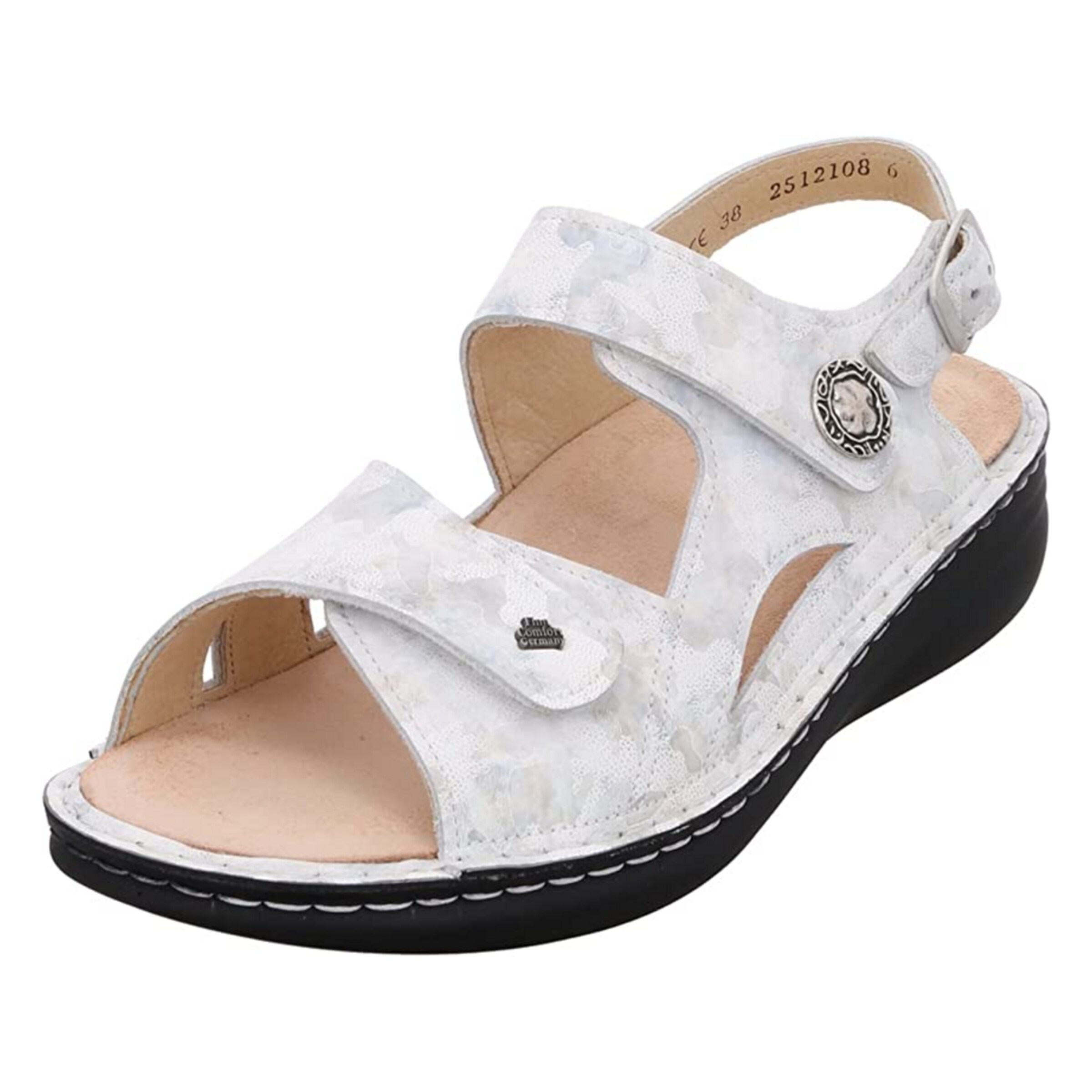 Finn Comfort Sandale in Weiß: Vorderseite