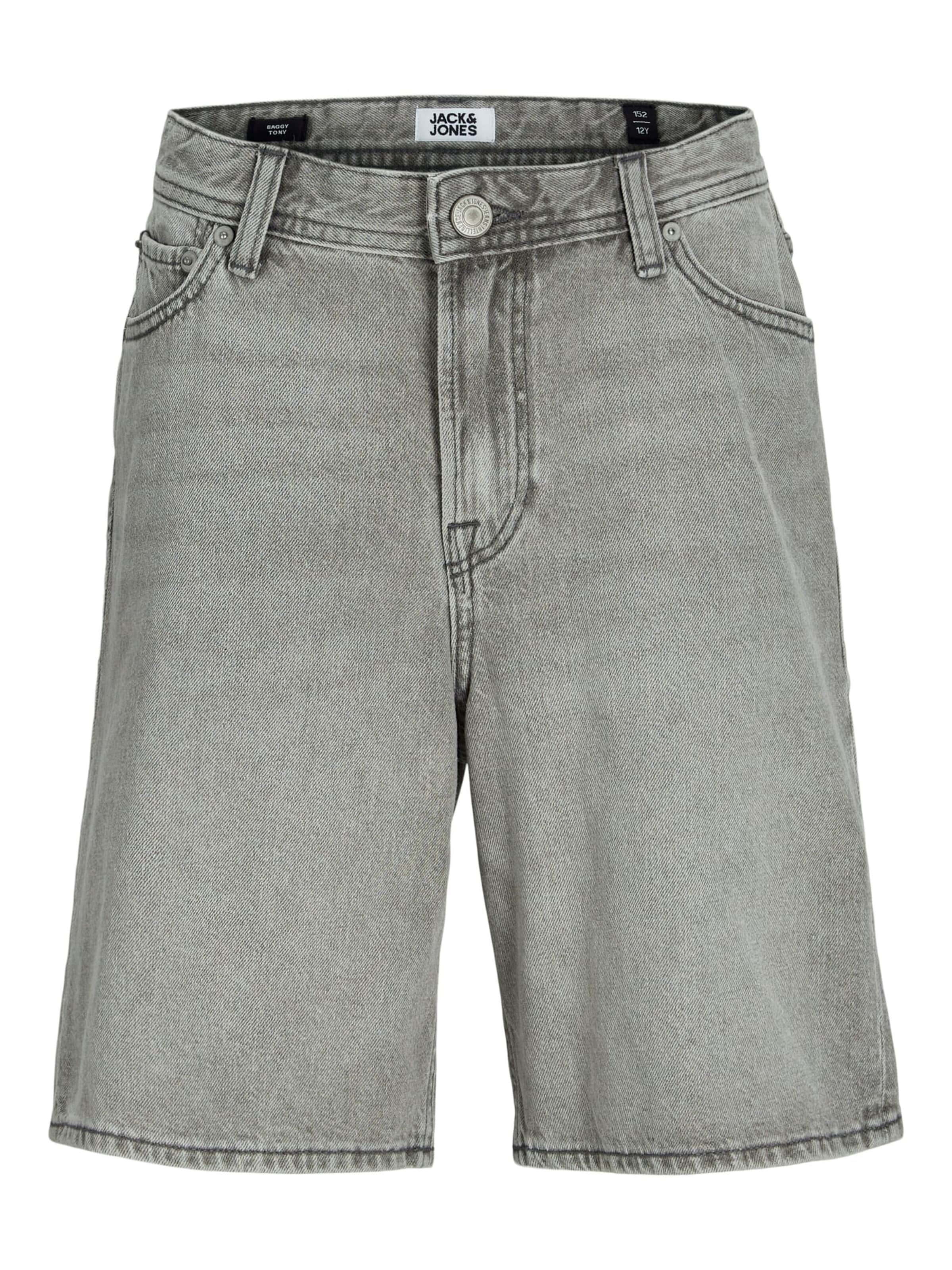 JACK & JONES Baggy Trousers 'Tony' in Grey: front
