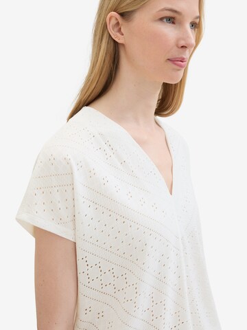 TOM TAILOR - Blusa en blanco