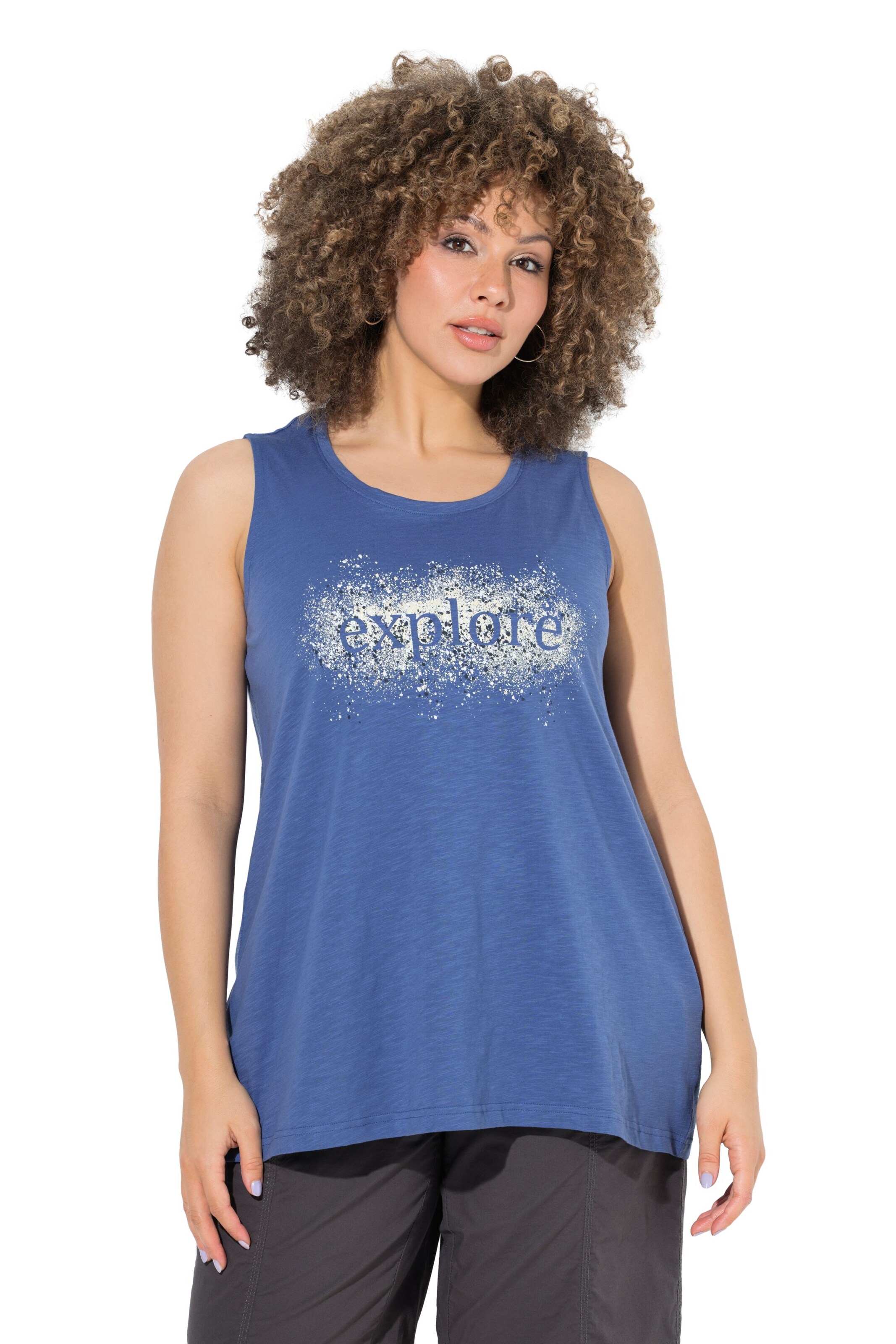 Ulla Popken Top in Blau: Vorderseite