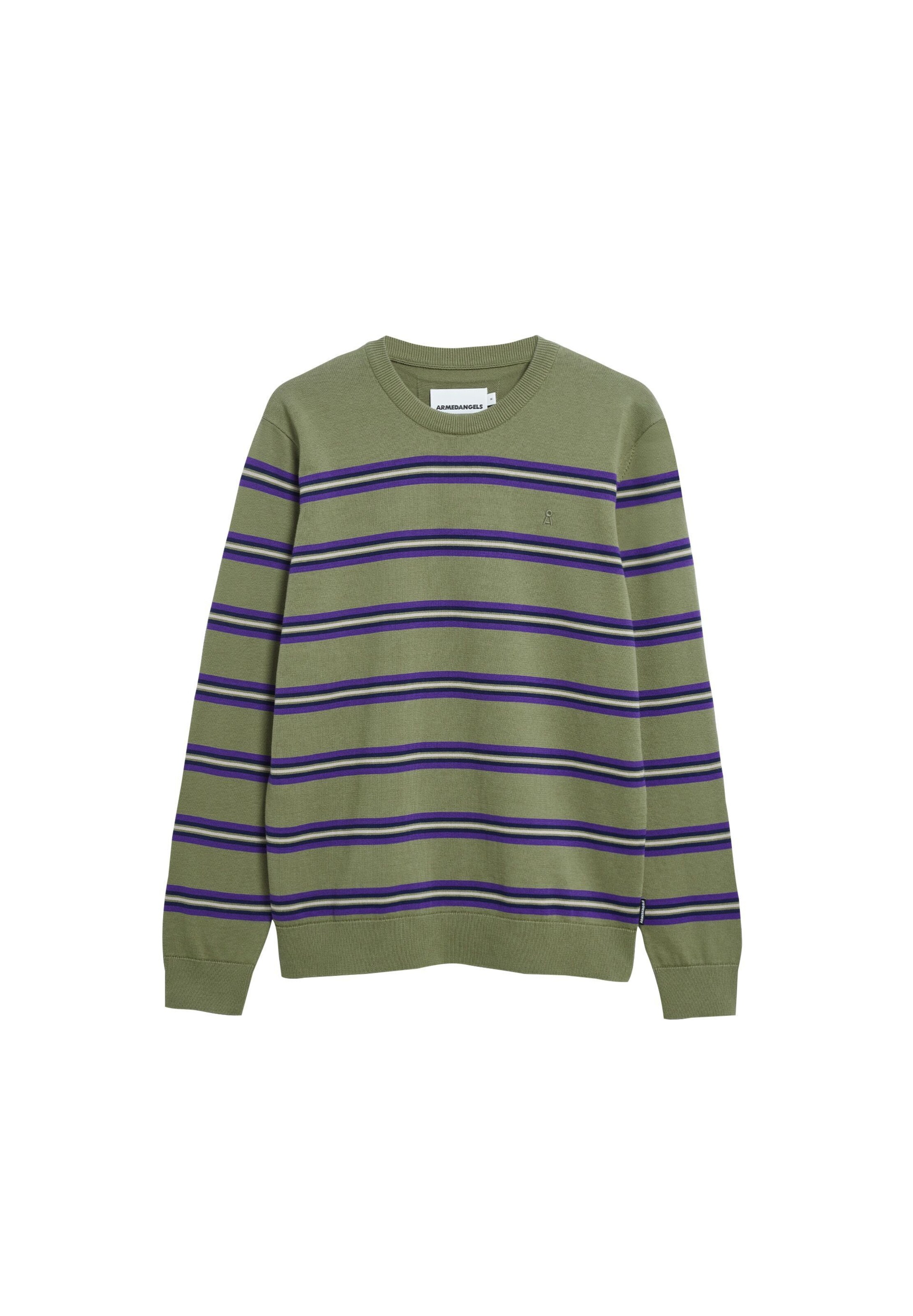 ARMEDANGELS Pullover 'Loukaa' (GOTS) in Grün: Vorderseite