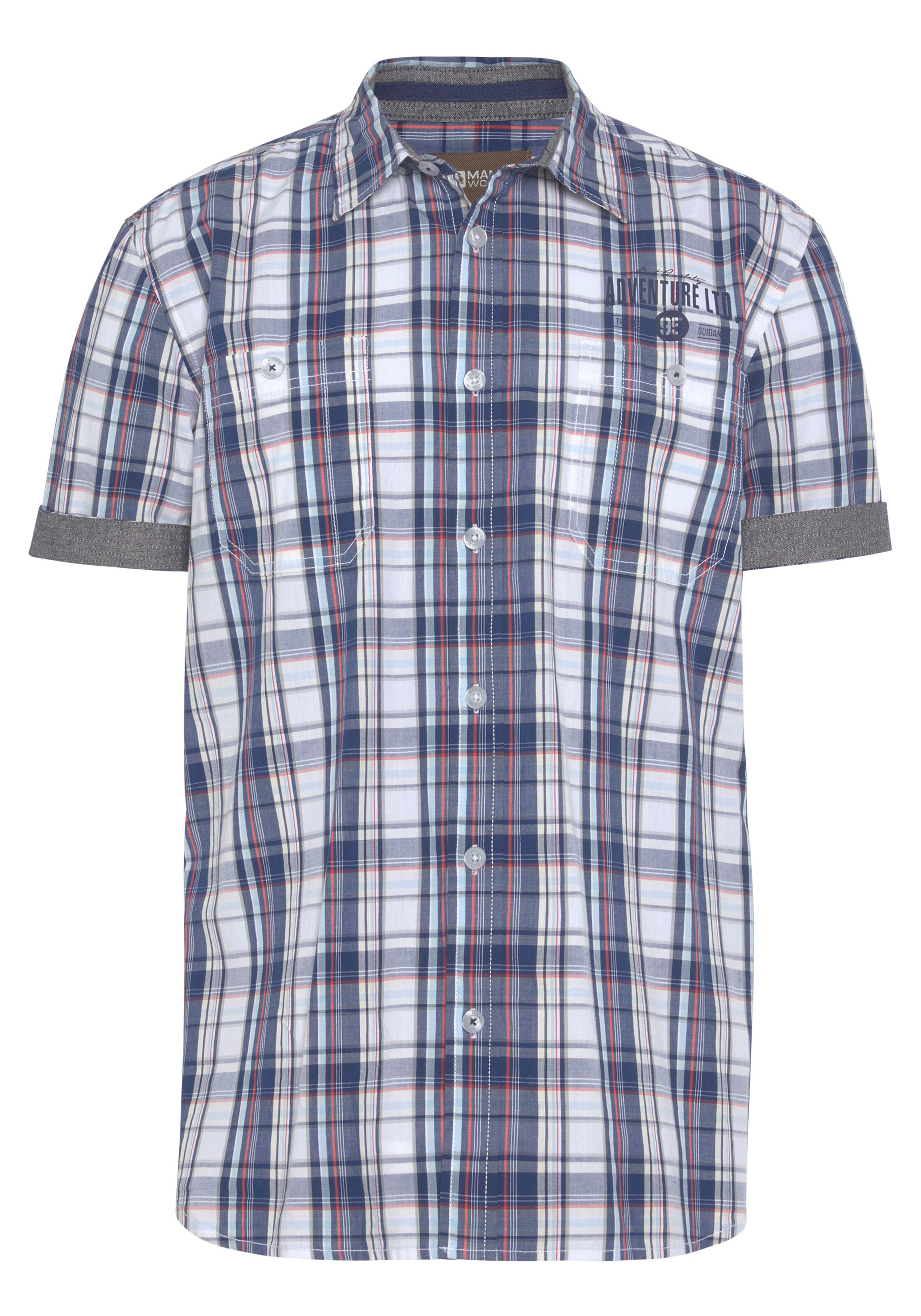 Man's World Comfort Fit Hemd in Mischfarben: Vorderseite