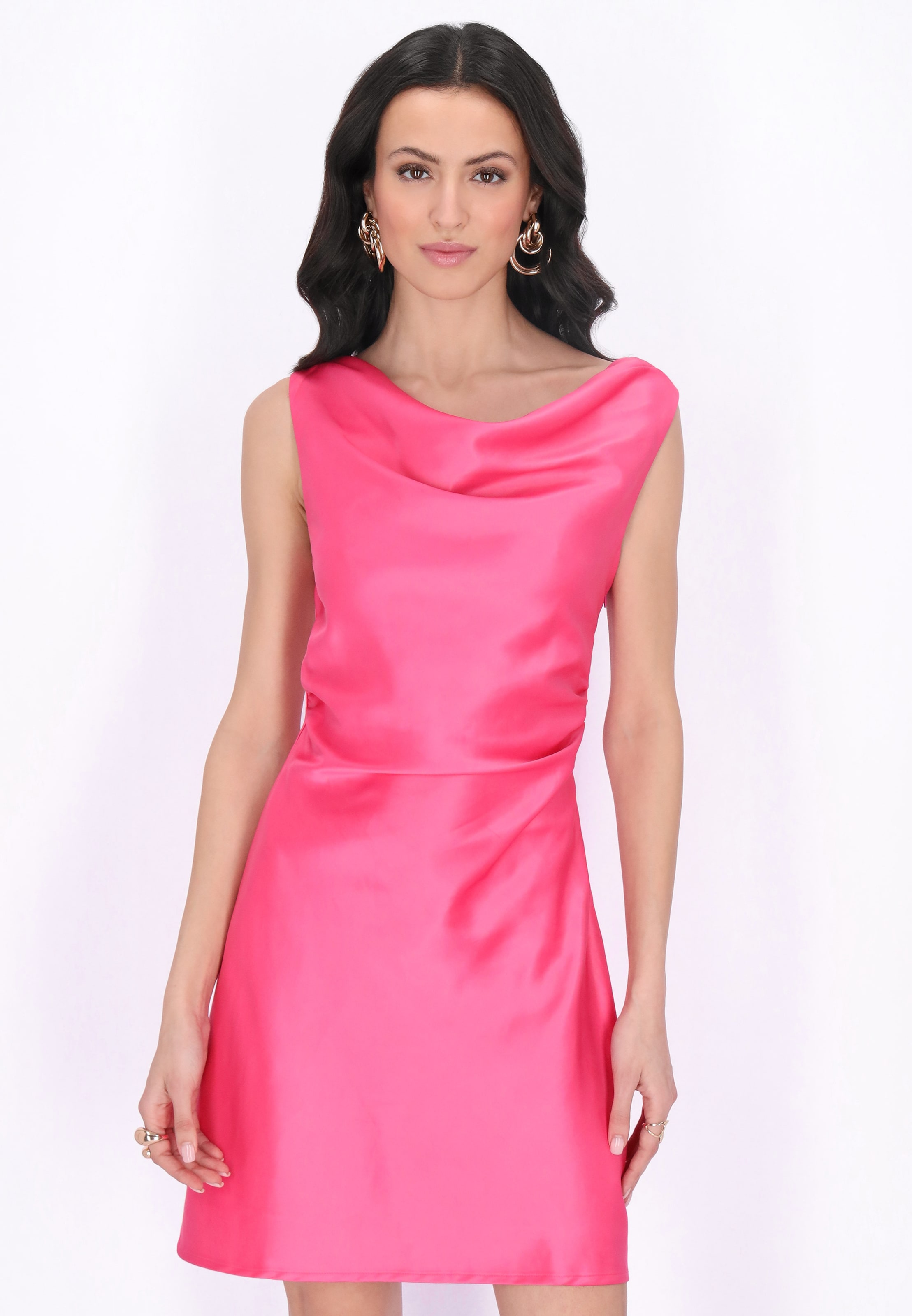 faina - Vestido de cocktail em rosa: frente