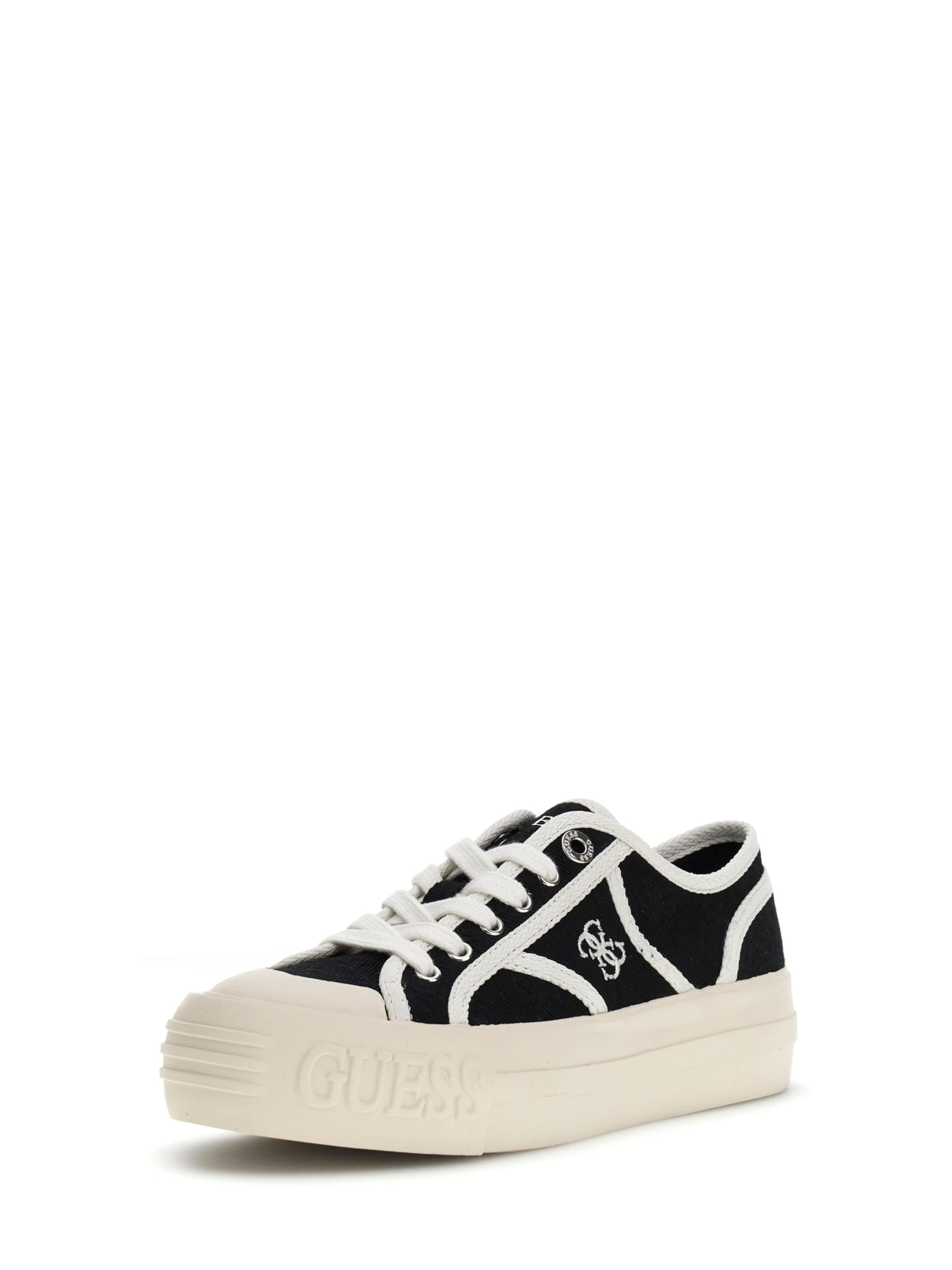 GUESS Sneakers laag &#x27;ISSAH&#x27; in Zwart: voorkant