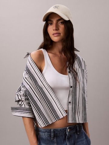 Calvin Klein Jeans regular Μπλούζα σε λευκό
