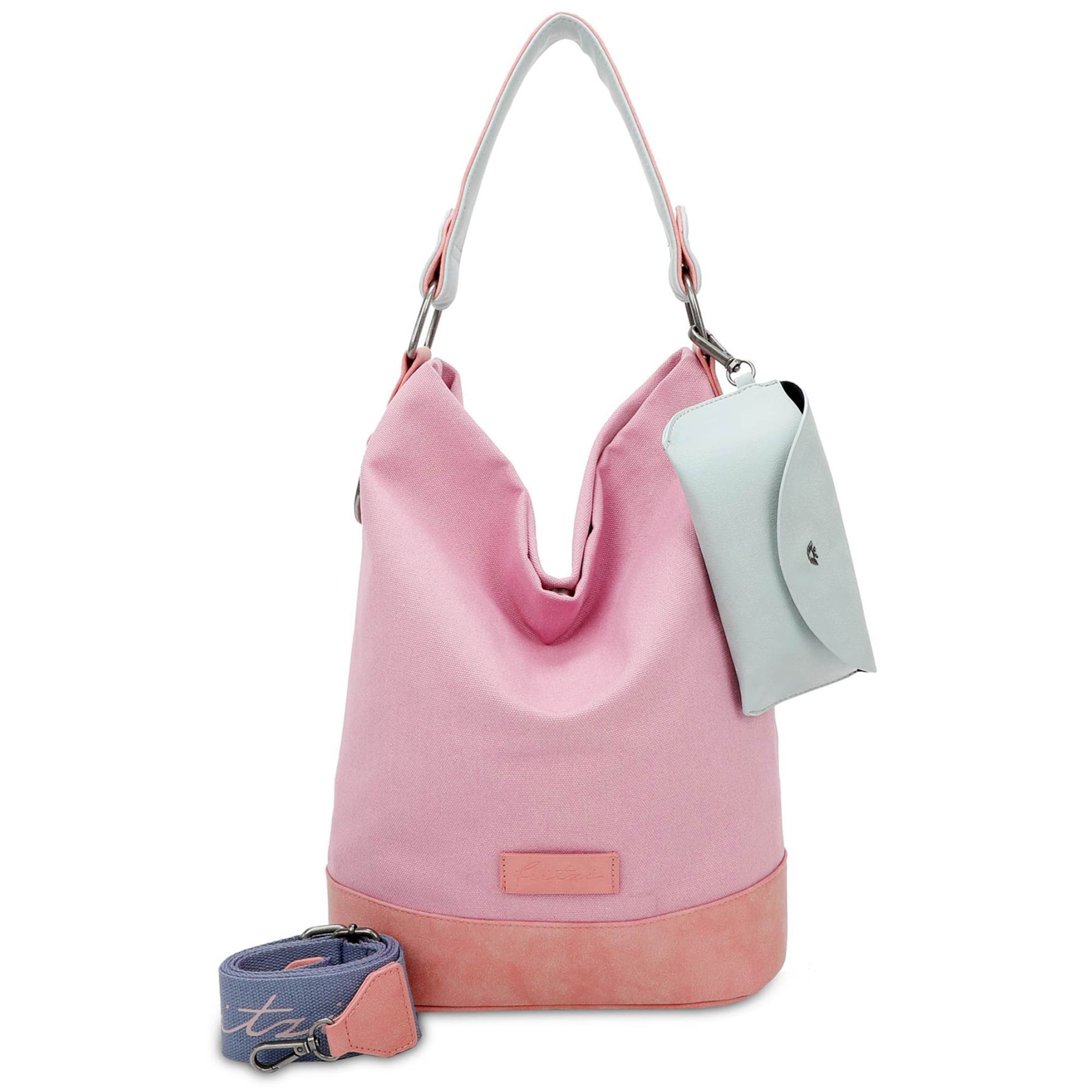 Fritzi aus Preußen Shoulder Bag 'Olga' in Pink: front