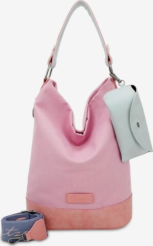 Fritzi aus Preußen Shoulder Bag 'Olga' in Pink: front