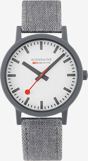 Mondaine Herren-Uhren Analog Quarz ' ' in grau, Produktansicht