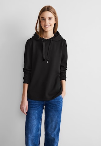 STREET ONE Sweatshirt in Black: front