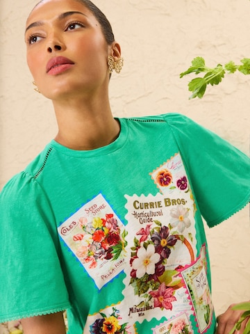 love & roses T-Shirt in Grün