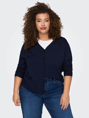 ONLY Carmakoma Knit Cardigan in Blue