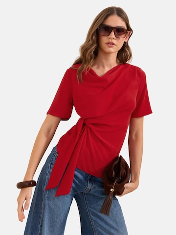 Camicia da donna di Friends Like These in rosso: frontale