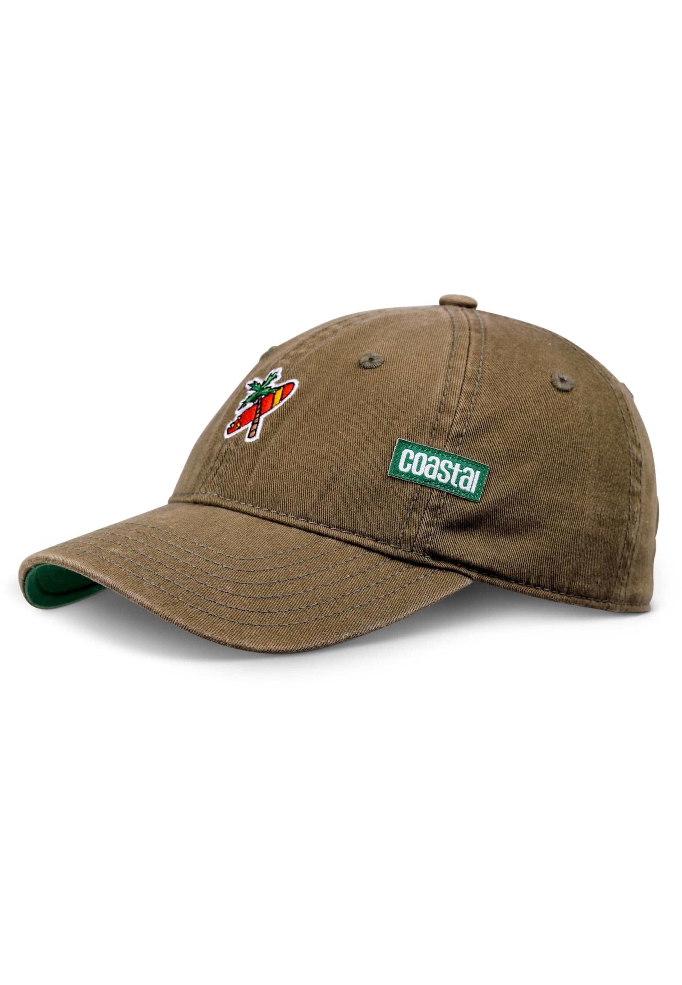 Cappello da baseball di Coastal in verde: frontale