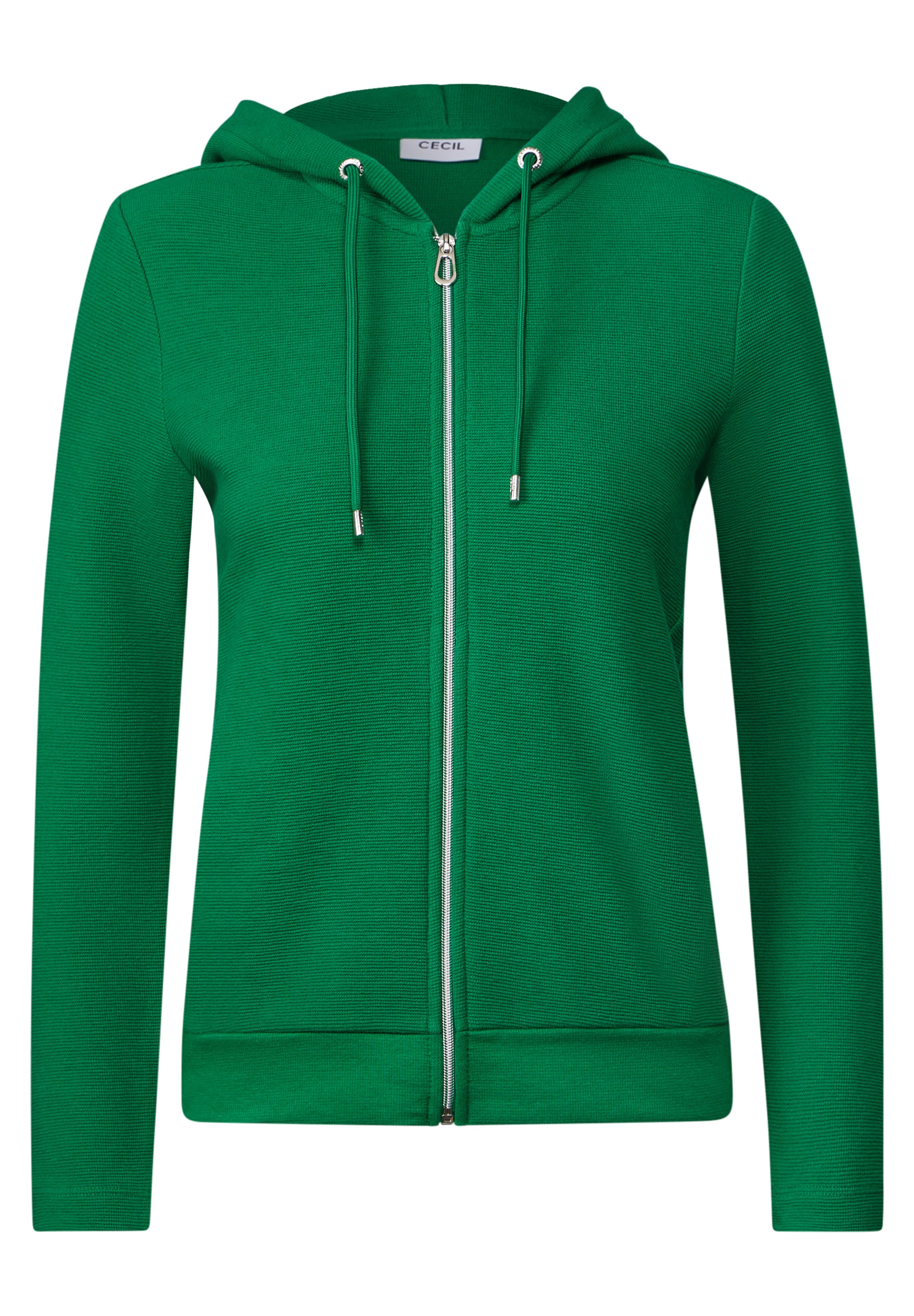 CECIL Sweatvest in Groen: voorkant