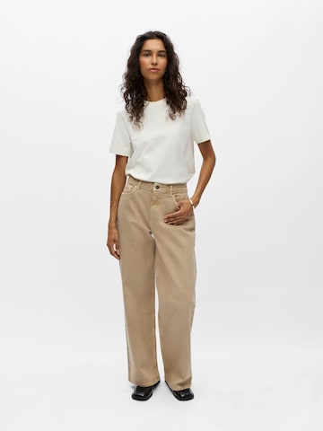 OBJECT Baggy Jeans 'OBJAggy' in Beige