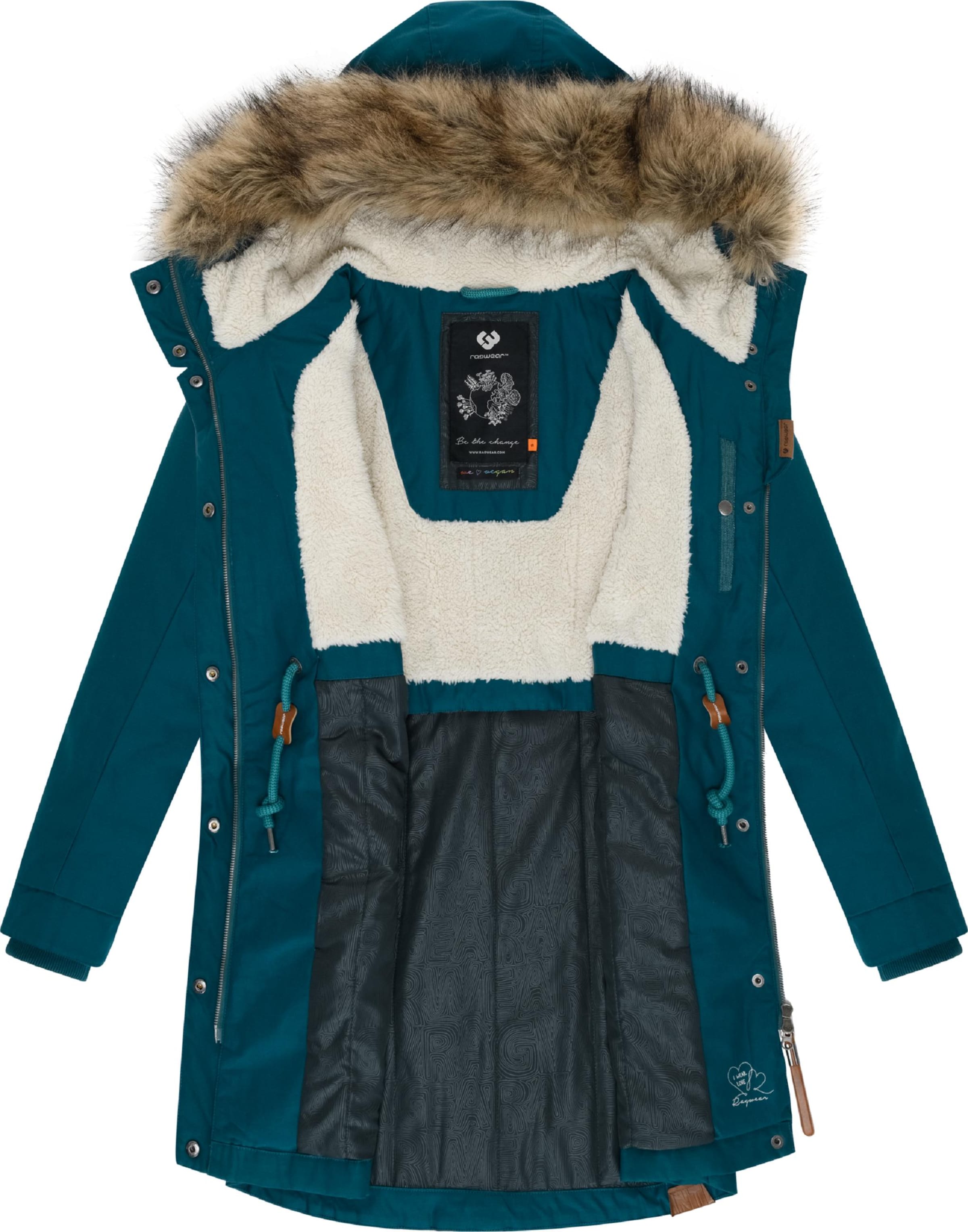 Ragwear Зимняя парка 'Tawny' в Зеленый