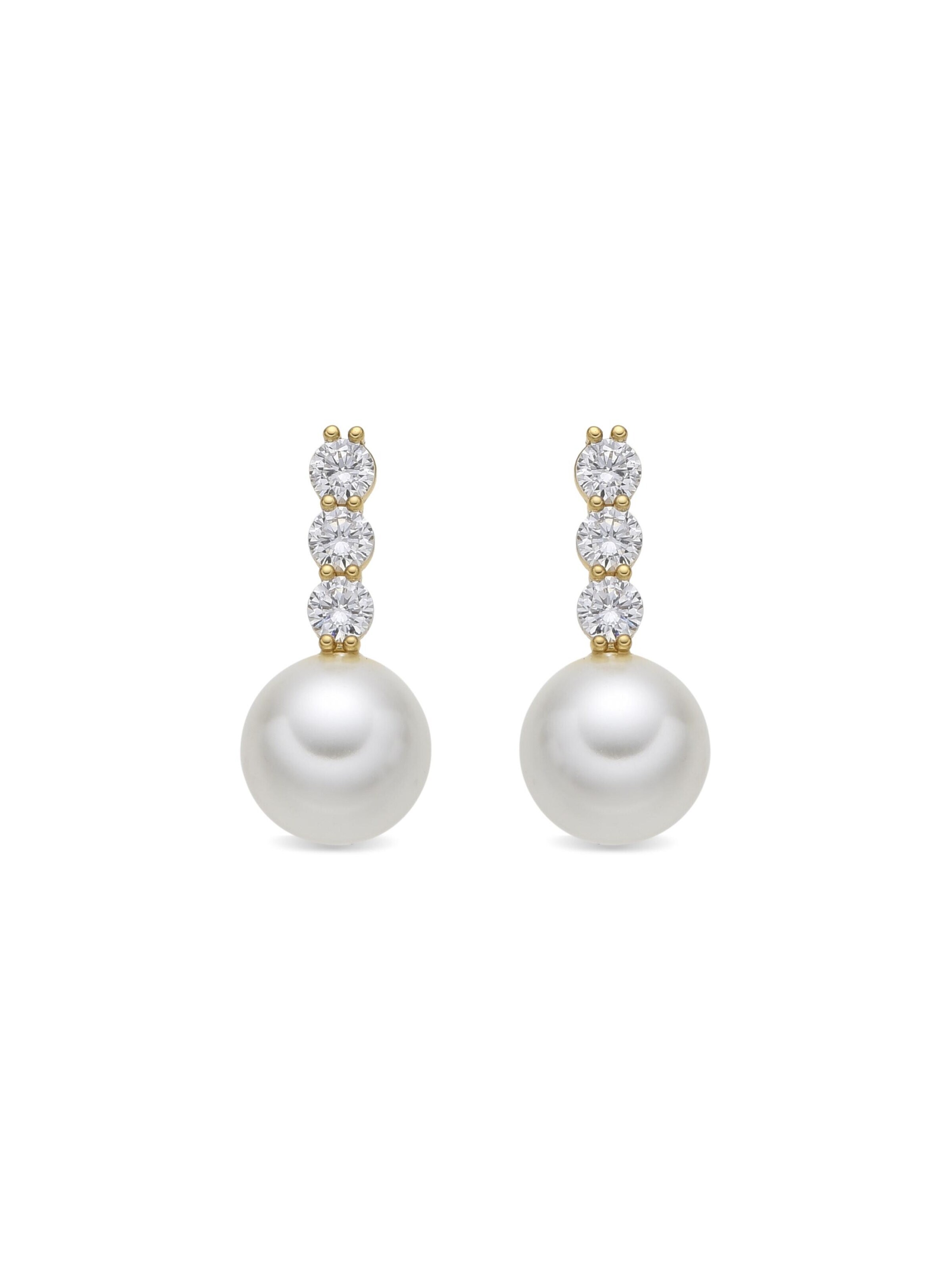 Luxenter - Brincos 'Anu' em branco: frente