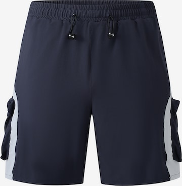YOUTHUP Loose fit Workout Pants 'Staffel' in Blue: front