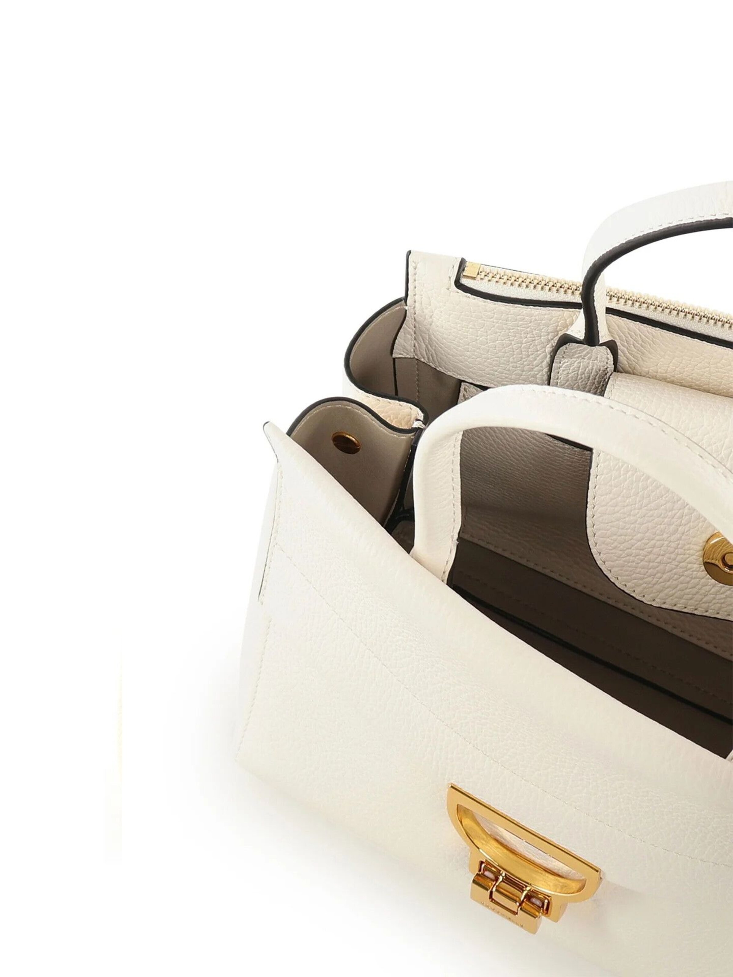 Sacs à main 'Arlettis Handbag Grained Leather' Coccinelle en blanc