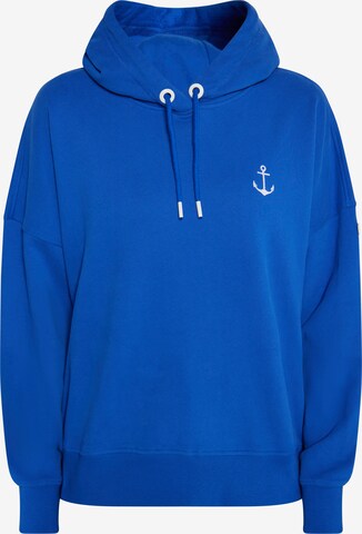 DreiMaster Maritim Sweatshirt 'Eissegler' in Blauw: voorkant