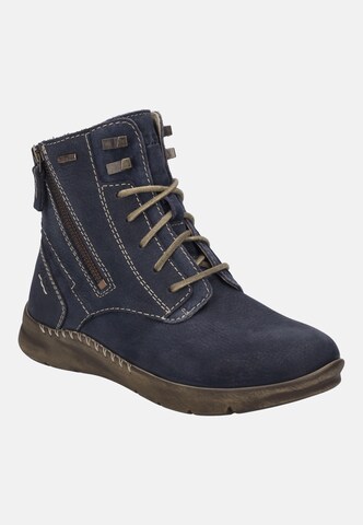 JOSEF SEIBEL Lace-Up Ankle Boots 'Conny' in Blue