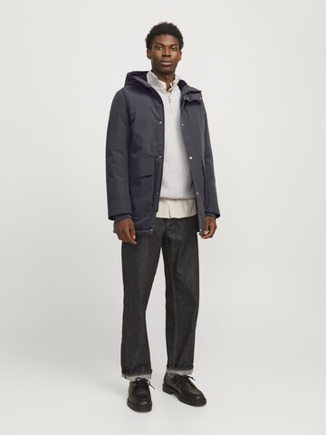 JACK & JONES Winter parka 'Trek' in Grey