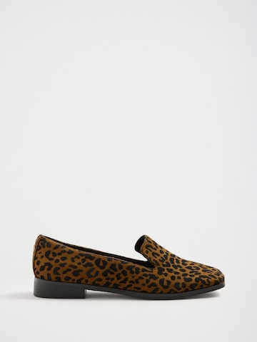 Chaussure basse love & roses en marron