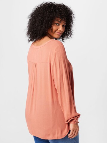 KAFFE CURVE Bluse 'Ami' in Braun