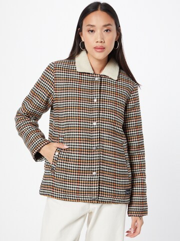 Iriedaily Jacke 'Team Sherpa' in Braun: Vorderseite