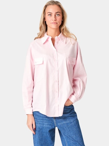 TEESHOPPEN Blouse 'Clara' in Pink: front