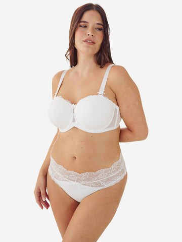 SugarShape Bandeau Bra 'Diamond' in White