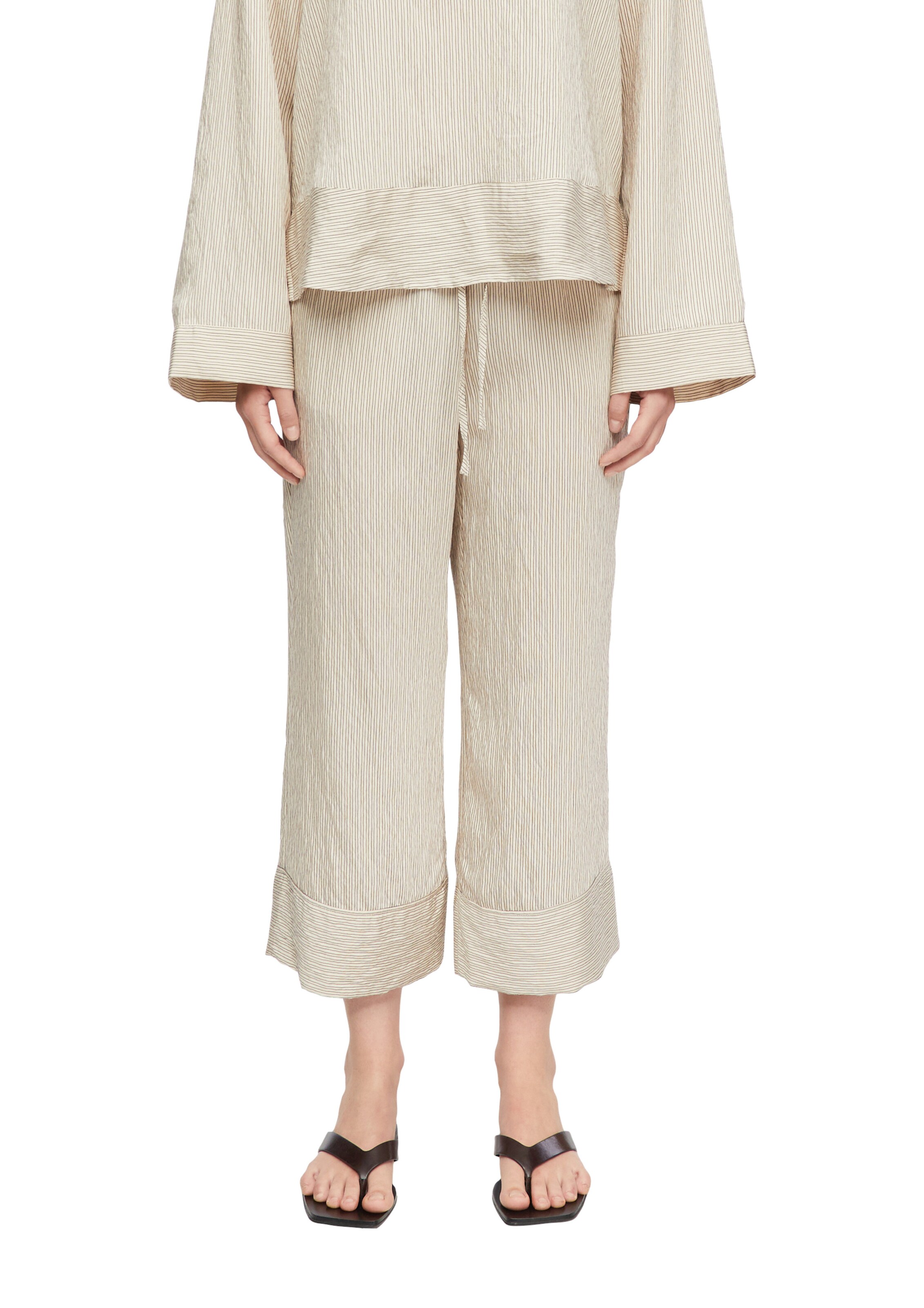 COMMA Wide Leg Hose in Beige