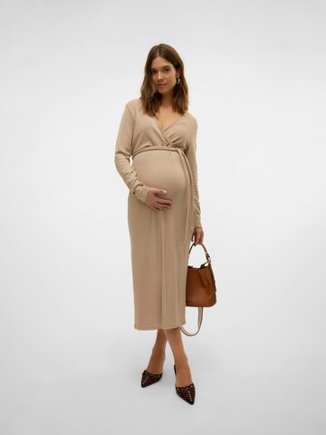MAMALICIOUS Kleit 'MLFREDERIKKE', värv pruun: eest vaates