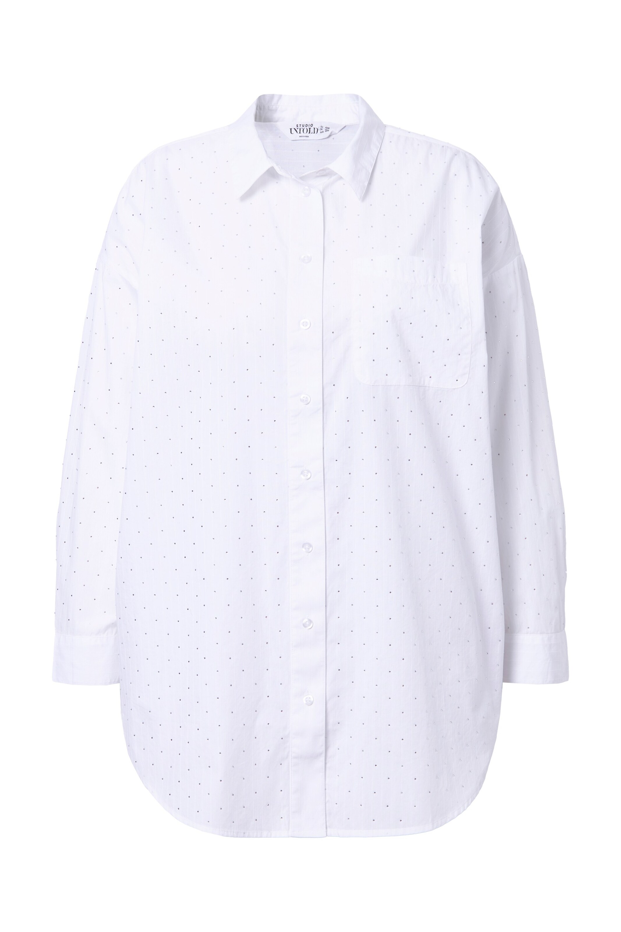 Studio Untold Bluse in schwarz / offwhite, Produktansicht