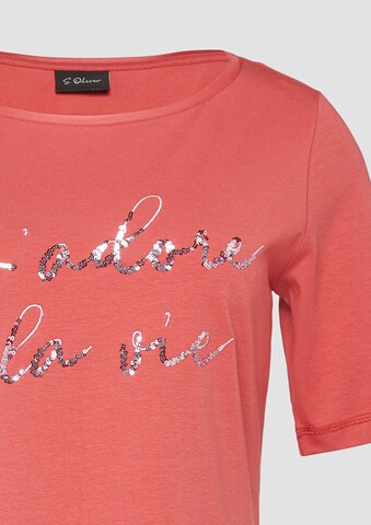 T-shirt s.Oliver BLACK LABEL en rose