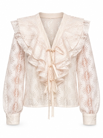 Ombre Blouse in Beige: voorkant