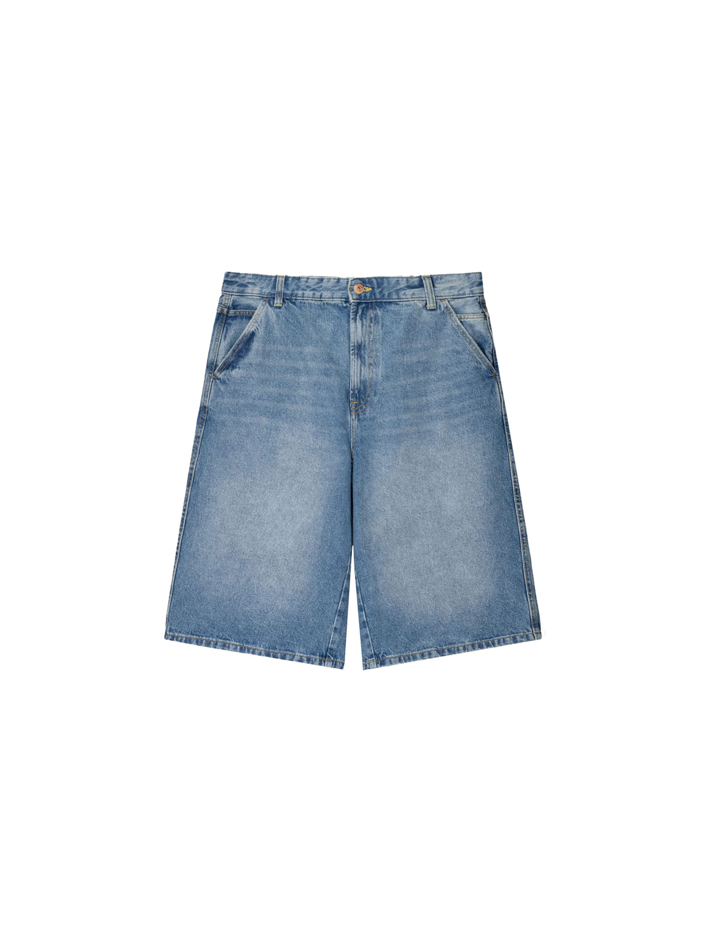 Baggy Jeans di Bershka in blu: frontale
