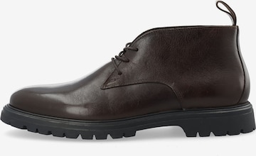 Boots stringati 'Desert' di Bianco in marrone: frontale