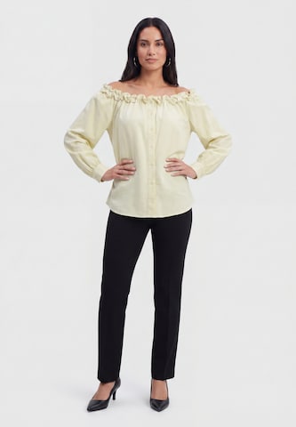 usha BLACK LABEL - Blusa em amarelo