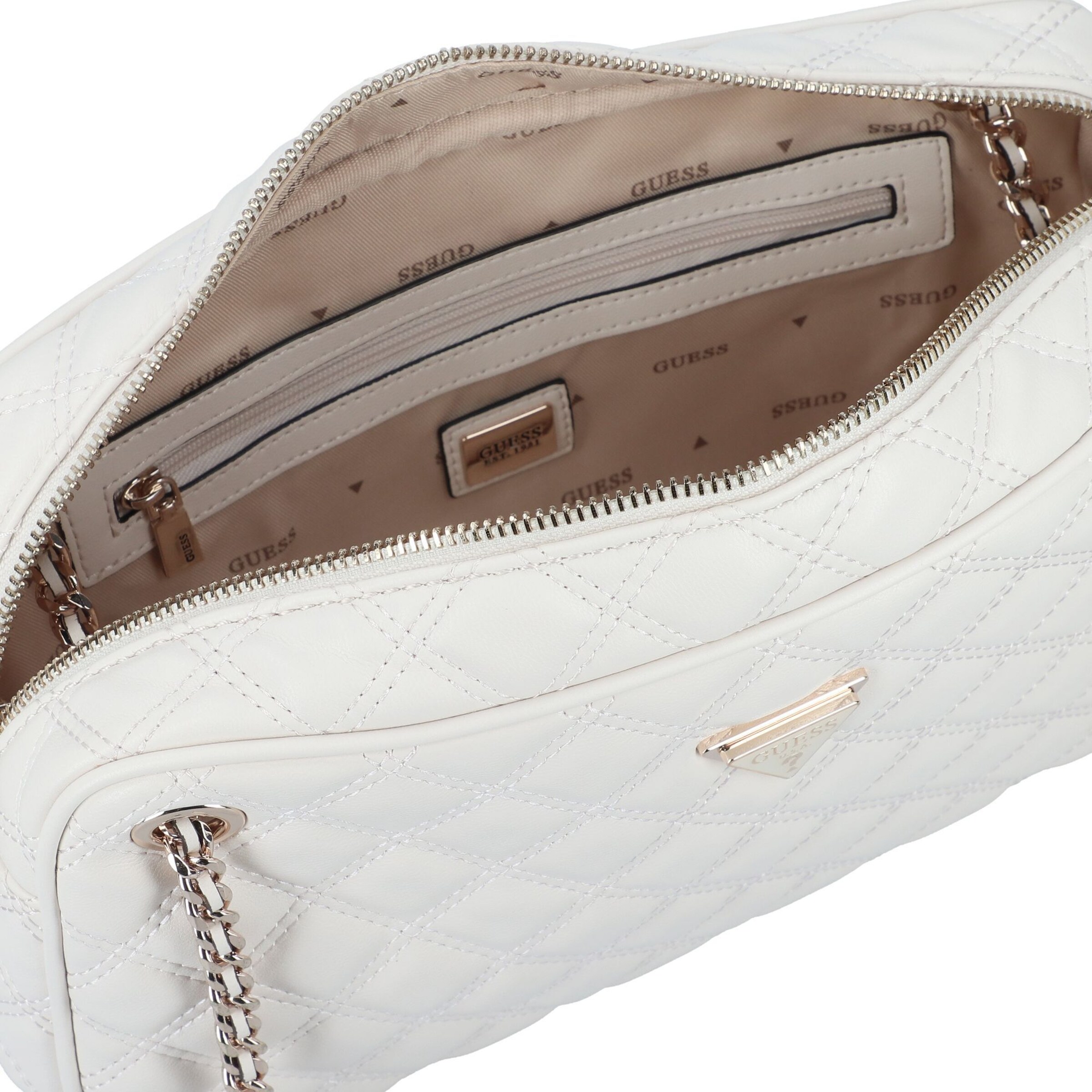 Sac bandoulière 'Giully II' GUESS en blanc