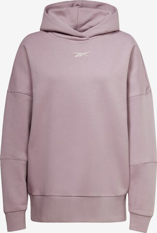 Sweat de sport Reebok en violet : devant