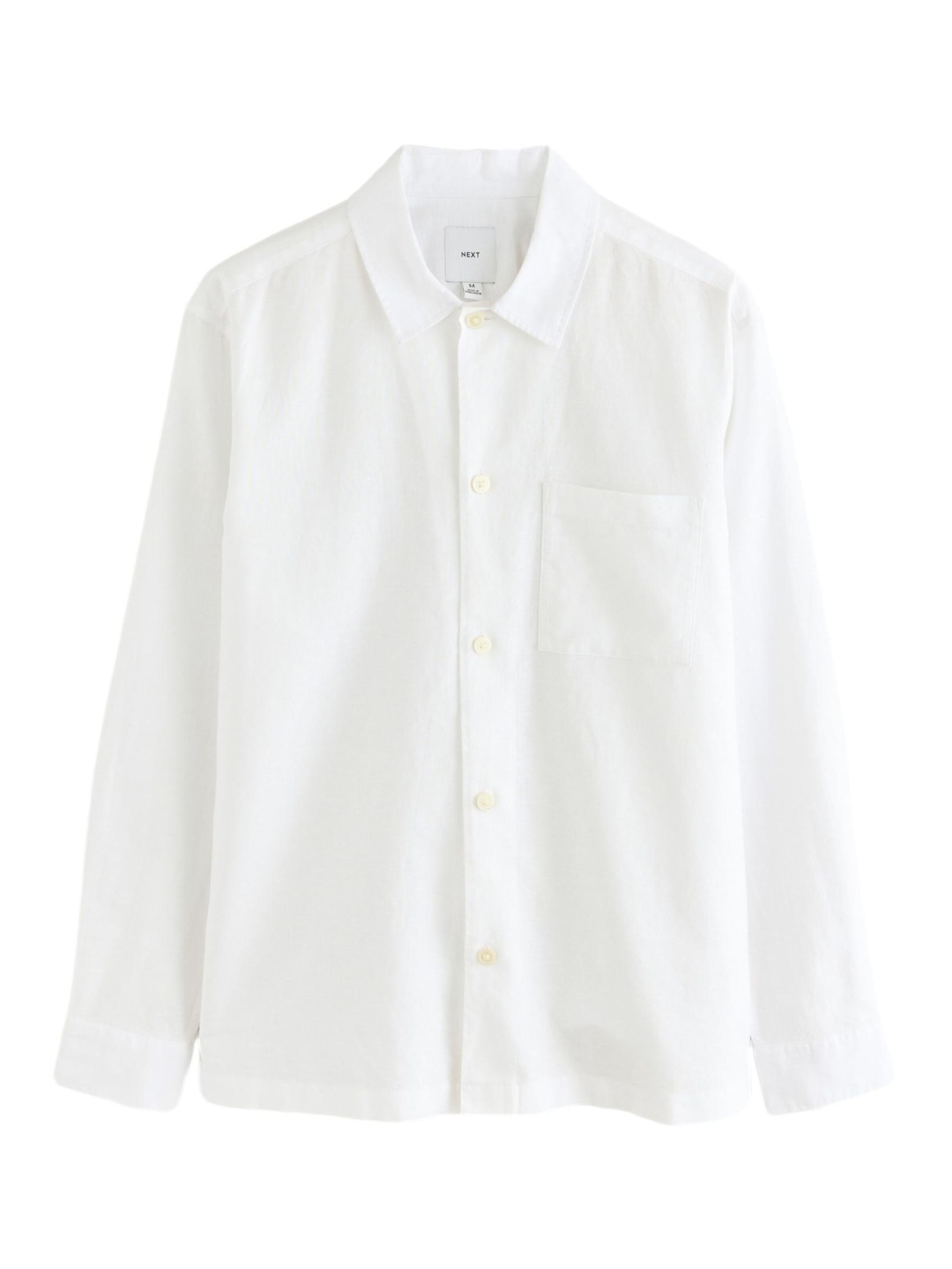 Next Regular Fit Hemd in Weiß: Vorderseite