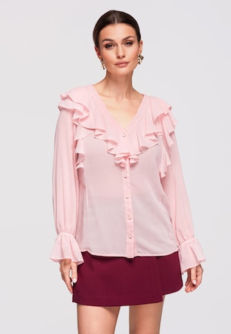 Ombre Blouse in Pink