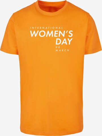 Merchcode Shirt 'WD - International Women's Day 3' in Oranje: voorkant