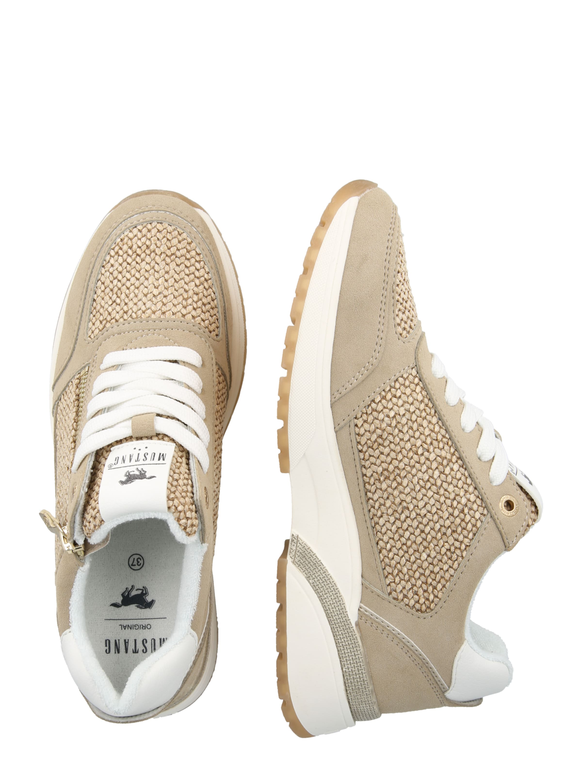 MUSTANG Низкие кроссовки в Бежевый