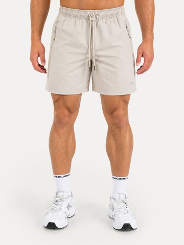 Regular Pantalon de sport ' Powerfit Riven ' Smilodox en beige : devant