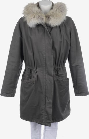 Yves Salomon Winterjacke / Wintermantel S in Grau: predná strana