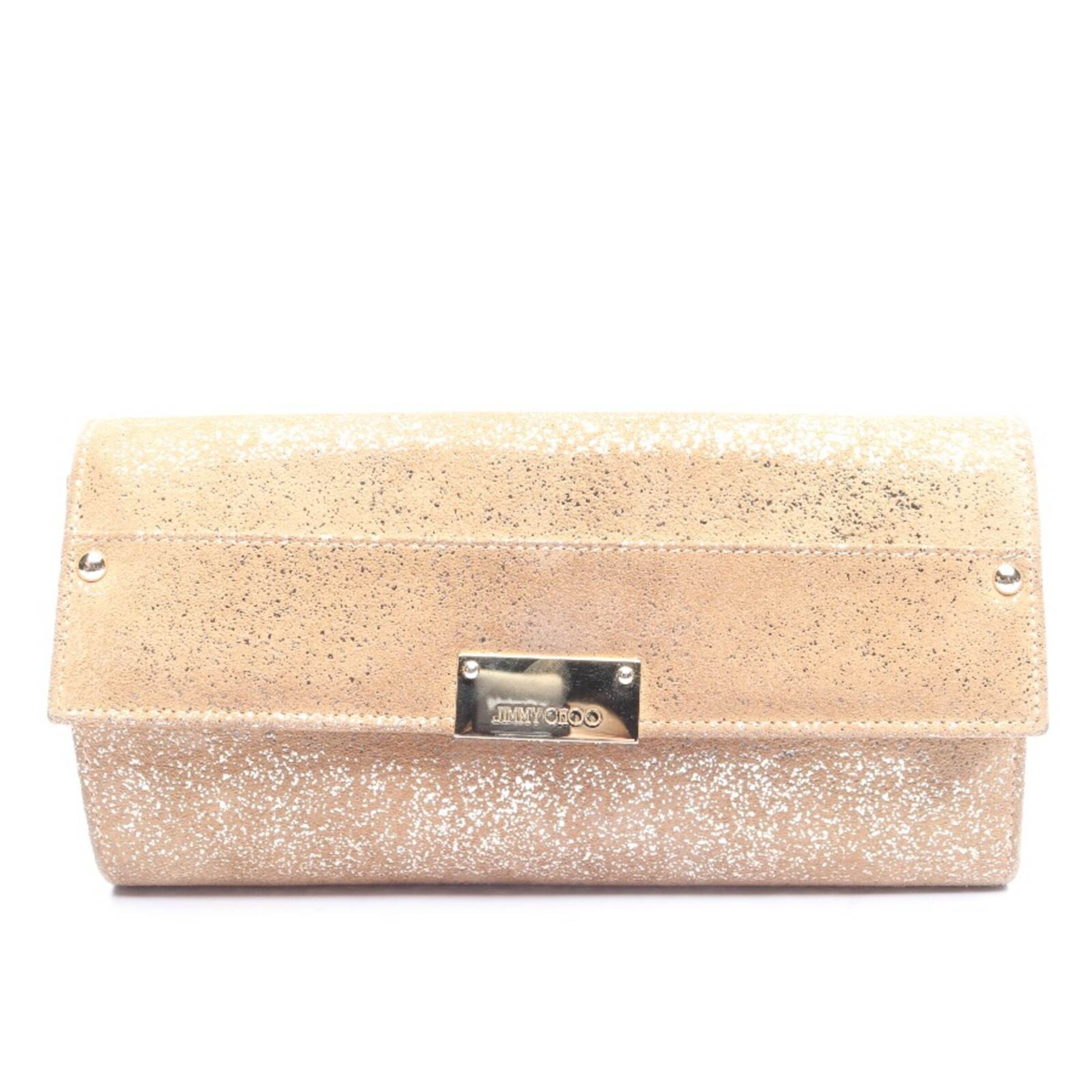 JIMMY CHOO Clutch One Size in Braun: Vorderseite