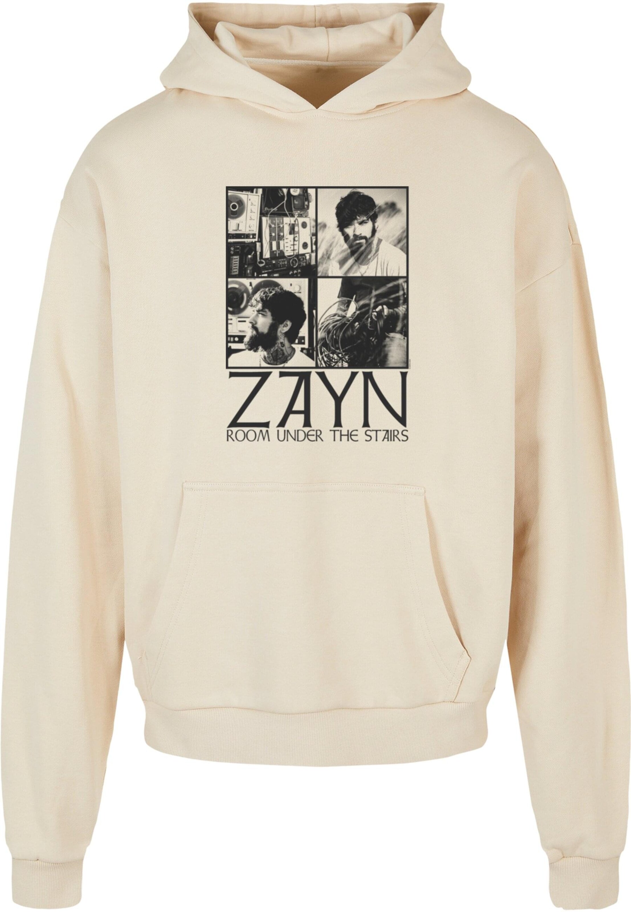 Merchcode Sweatshirt 'Zayn - Quad Collage' in Beige: Vorderseite