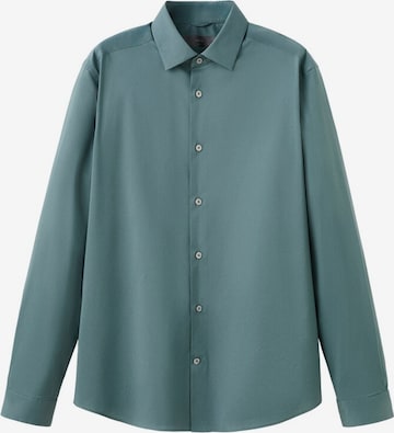 MANGO MAN Button Up Shirt 'Palmar' in Green: front